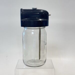 Vintage 40s Electrolux Vacuum‎ Sprayer Attachment Glass Jar Shampoo Wax Atomizer